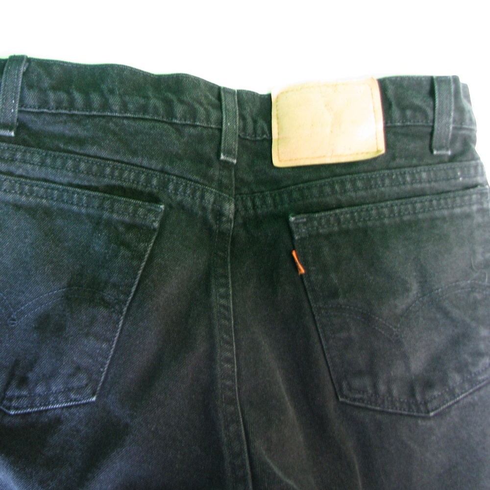 Vintage Levi's 504 Black Relaxed Tapered Jeans